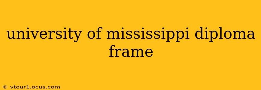 university of mississippi diploma frame