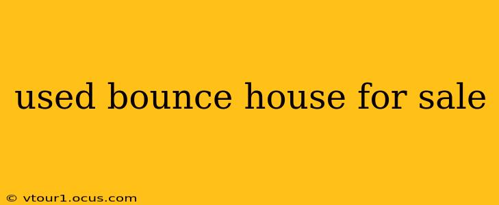 used bounce house for sale
