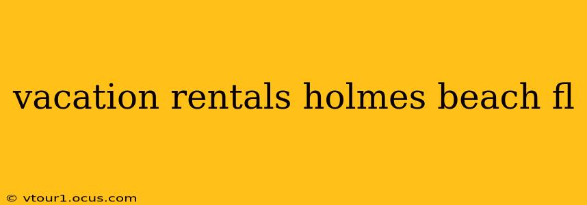 vacation rentals holmes beach fl