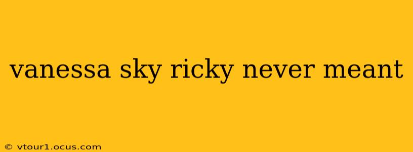 vanessa sky ricky never meant