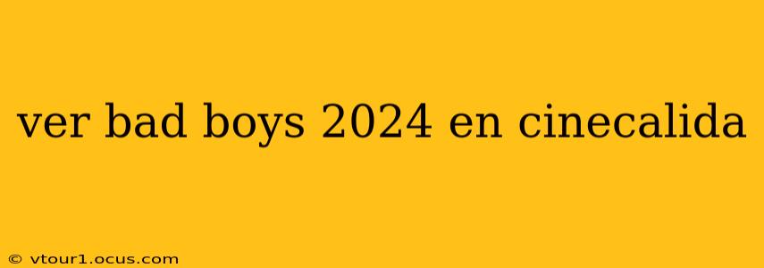 ver bad boys 2024 en cinecalida