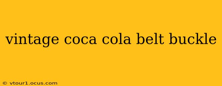 vintage coca cola belt buckle