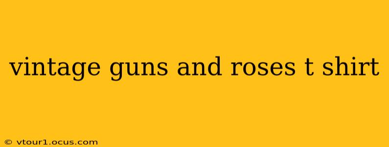 vintage guns and roses t shirt