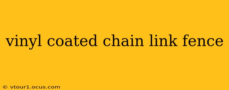 vinyl coated chain link fence
