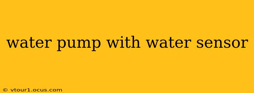 water pump with water sensor