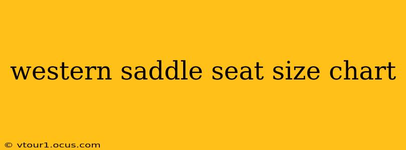western saddle seat size chart