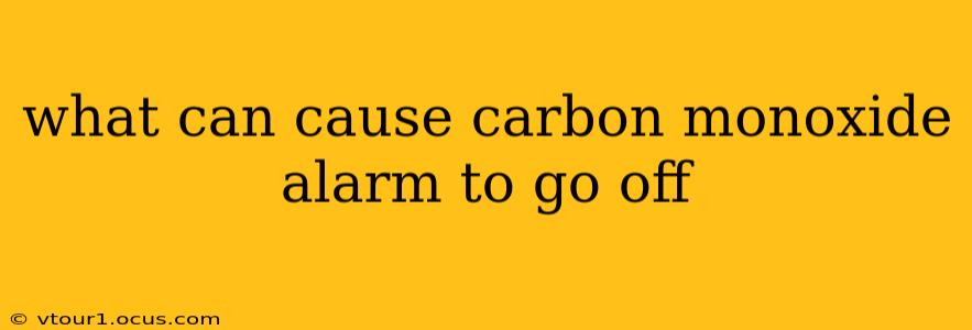 what can cause carbon monoxide alarm to go off