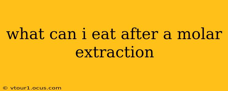 what can i eat after a molar extraction