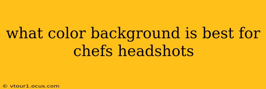 what color background is best for chefs headshots