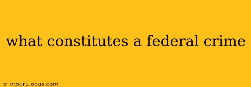 what constitutes a federal crime