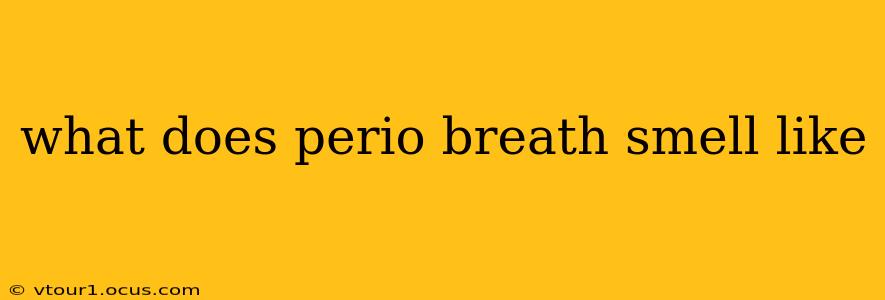 what does perio breath smell like