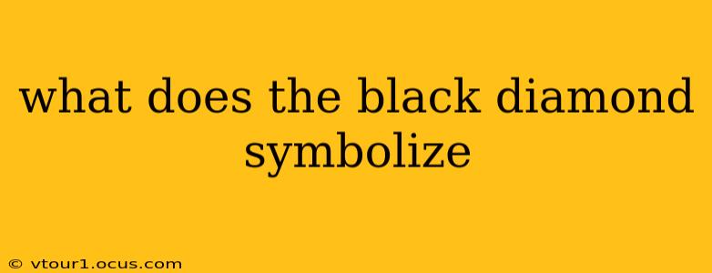 what does the black diamond symbolize
