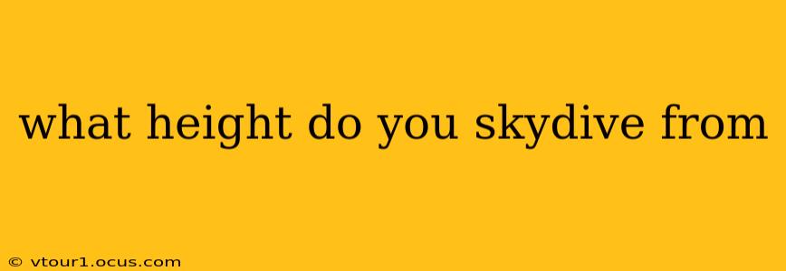 what height do you skydive from