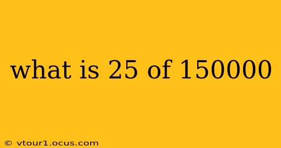what is 25 of 150000