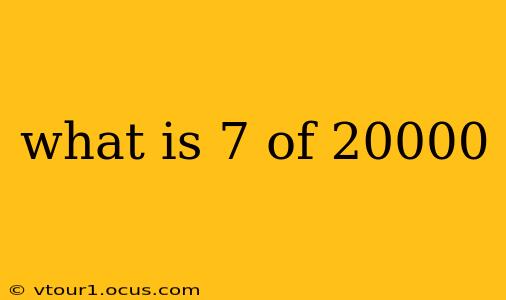what is 7 of 20000