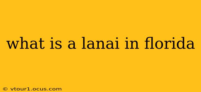 what is a lanai in florida