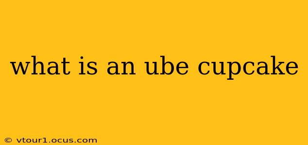 what is an ube cupcake