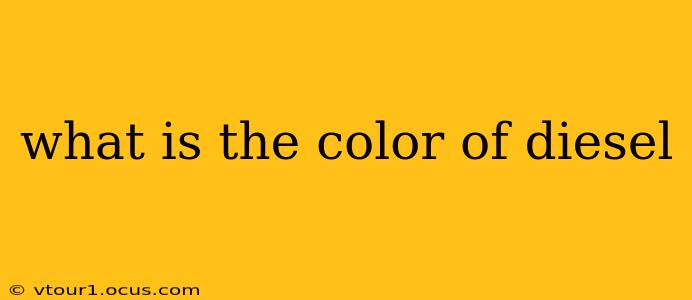 what is the color of diesel
