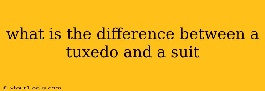 what is the difference between a tuxedo and a suit