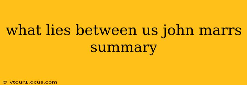 what lies between us john marrs summary