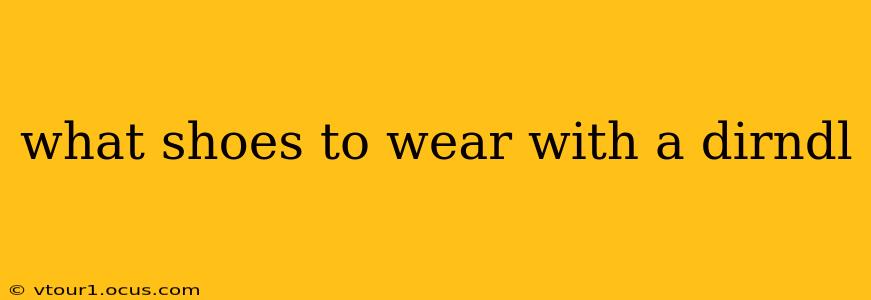 what shoes to wear with a dirndl