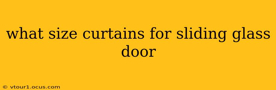 what size curtains for sliding glass door