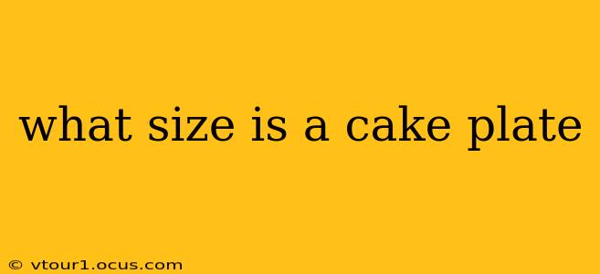 what size is a cake plate
