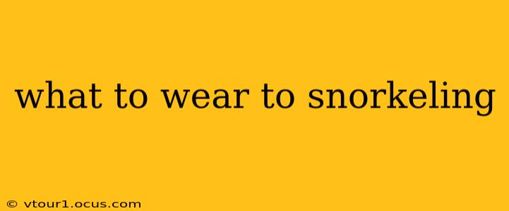 what to wear to snorkeling