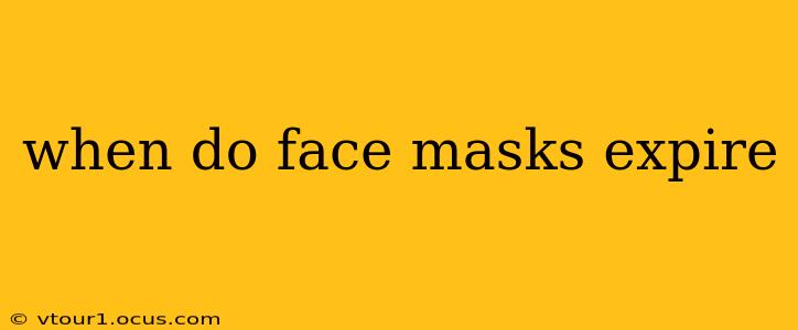 when do face masks expire