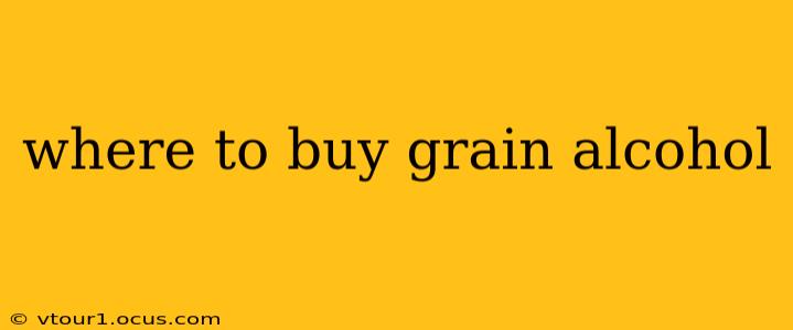 where to buy grain alcohol