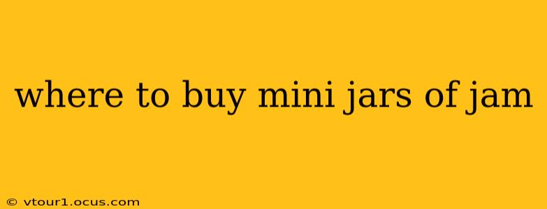 where to buy mini jars of jam