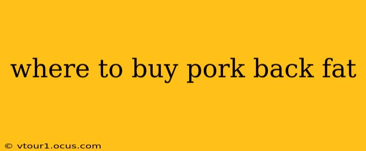 where to buy pork back fat
