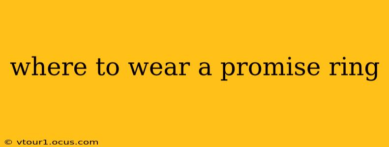 where to wear a promise ring