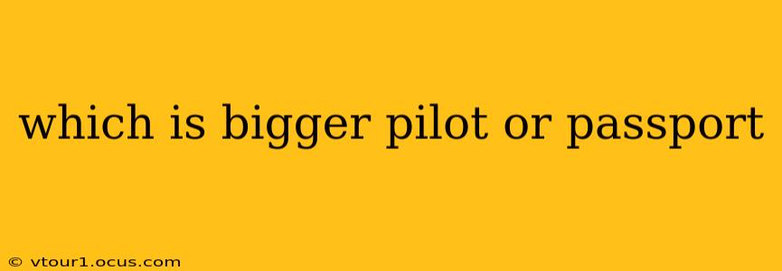 which is bigger pilot or passport