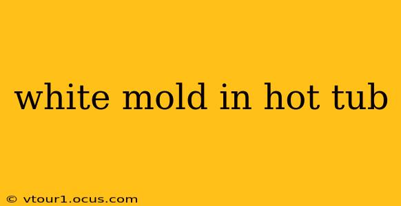 white mold in hot tub