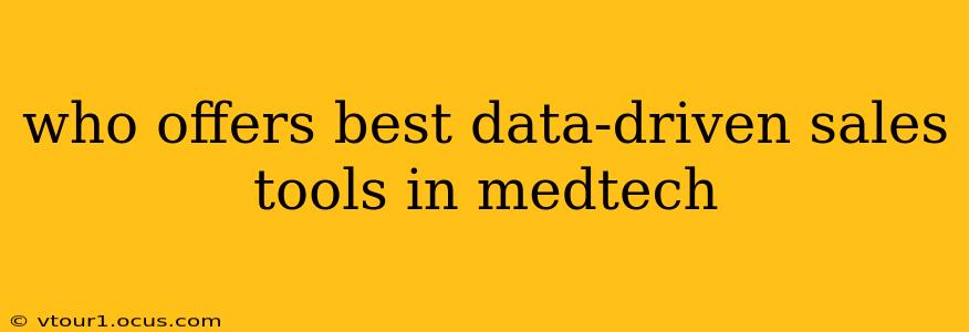 who offers best data-driven sales tools in medtech