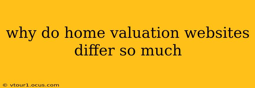 why do home valuation websites differ so much