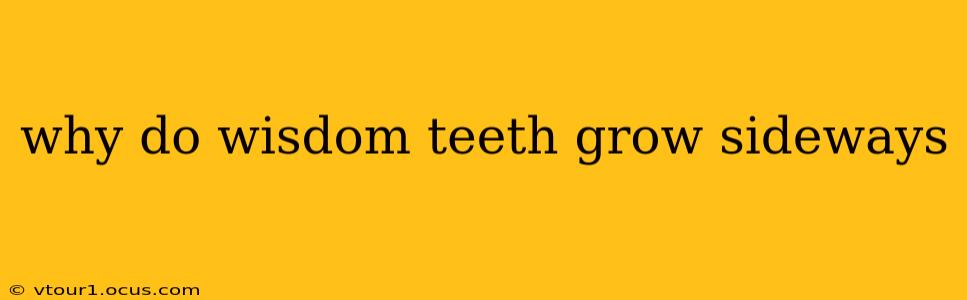 why do wisdom teeth grow sideways