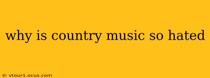 why is country music so hated