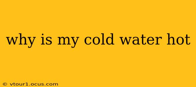 why is my cold water hot