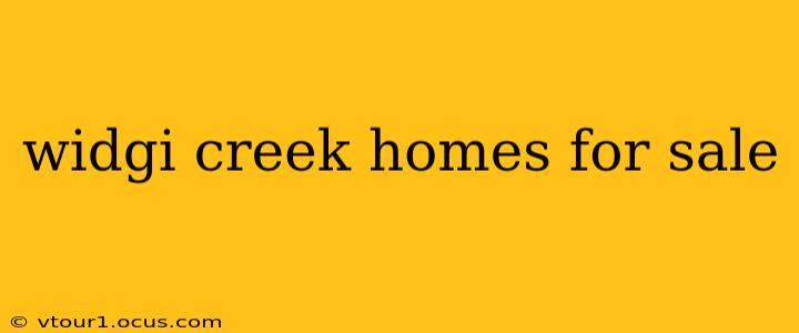 widgi creek homes for sale