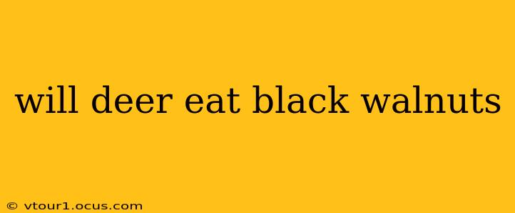 will deer eat black walnuts