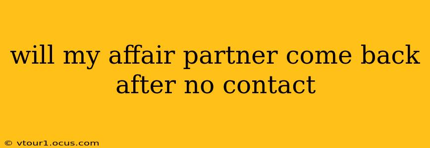 will my affair partner come back after no contact