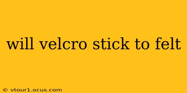 will velcro stick to felt