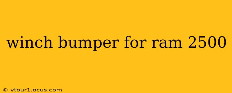 winch bumper for ram 2500