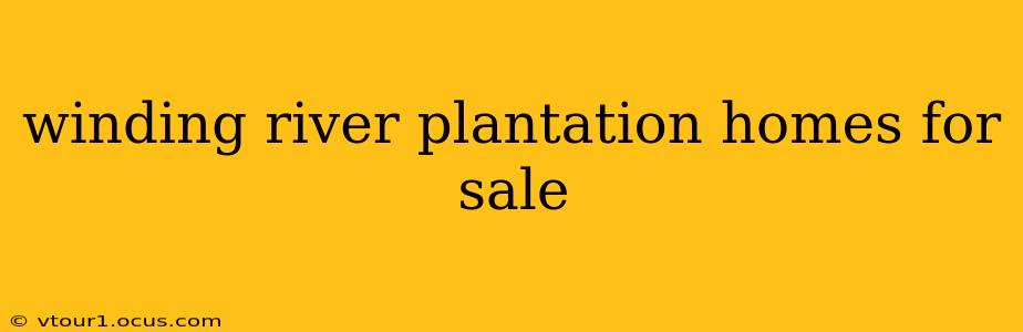 winding river plantation homes for sale