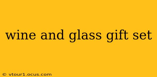 wine and glass gift set