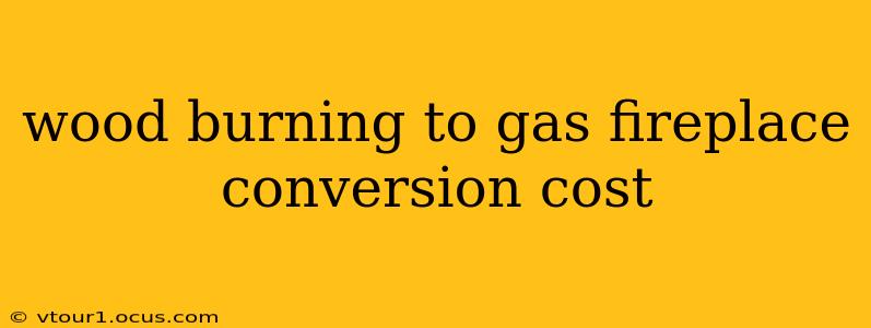 wood burning to gas fireplace conversion cost