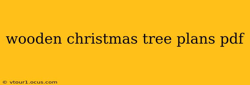 wooden christmas tree plans pdf