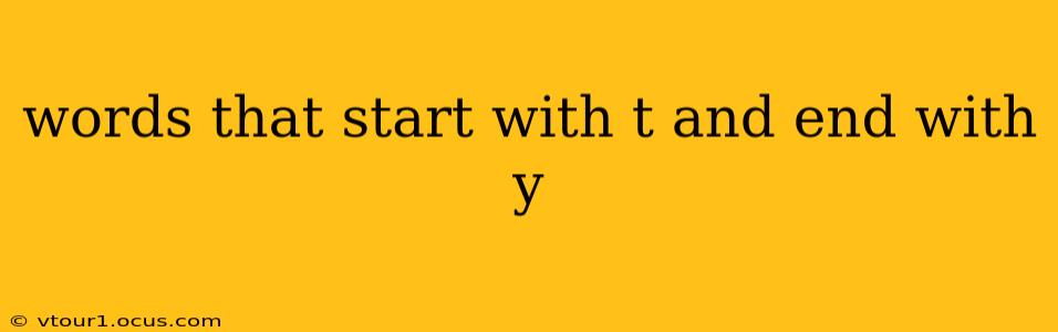 words that start with t and end with y